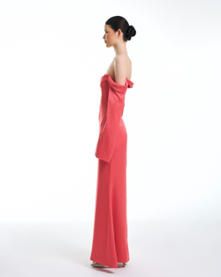 Платье Solaria (Солярия) с рукавами, розовое