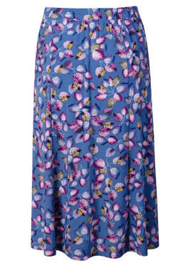 Юбка женская 4026ЛП, листок голубой #172ЛГ014026ЛП