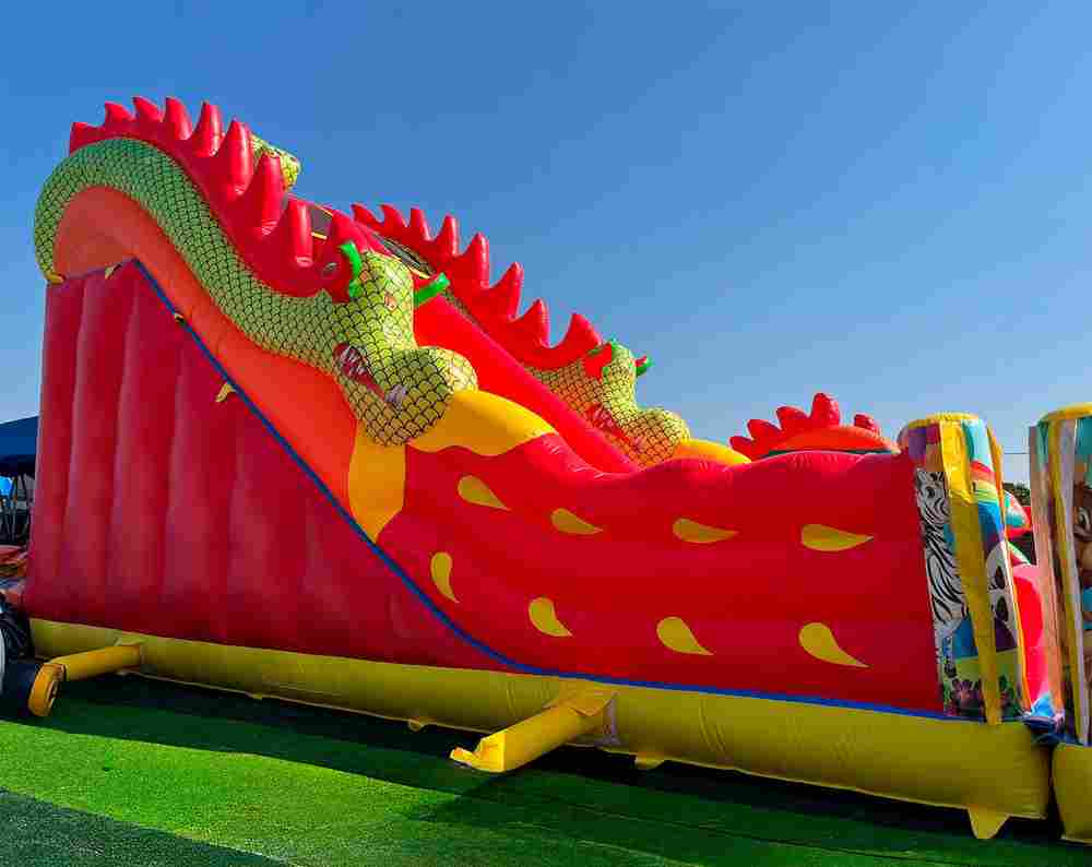 Коммерческий надувной батут «Гранд-саванна 2», 17х10х9 м