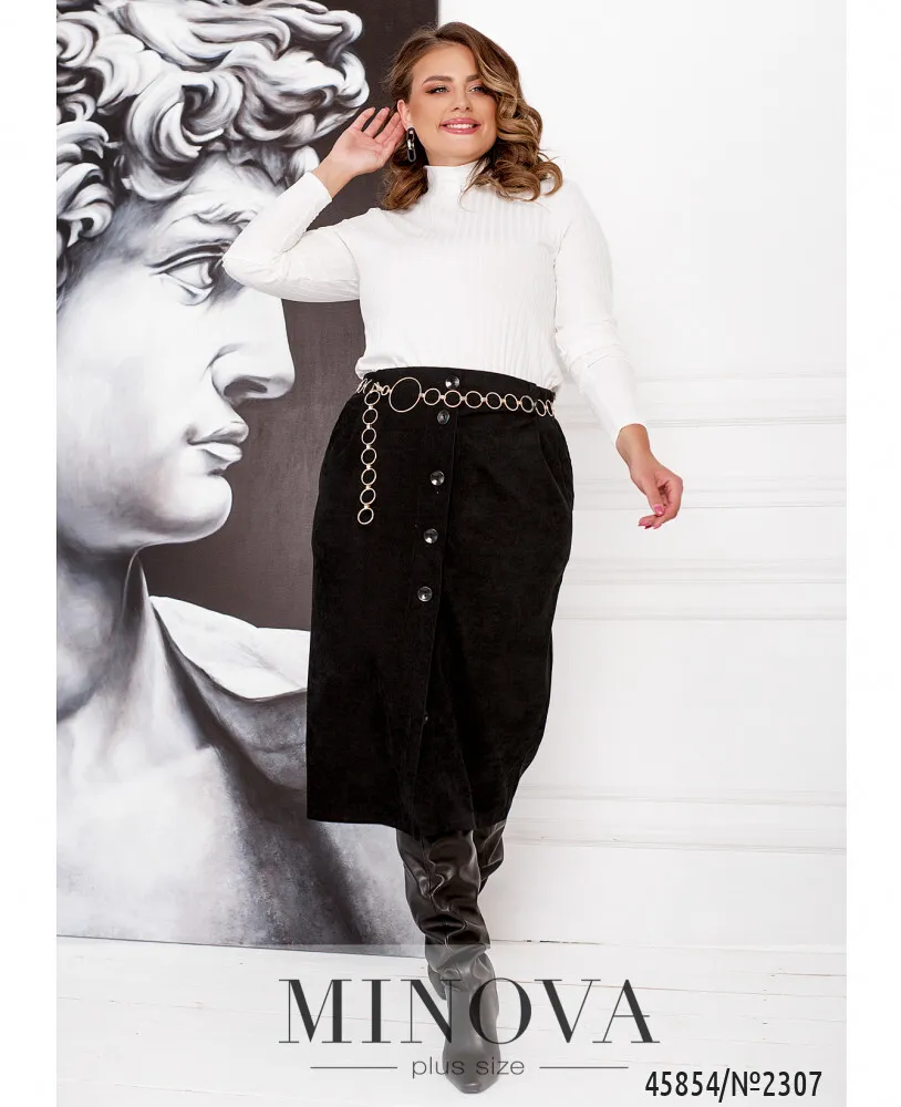 Юбка 2307-черный Minova