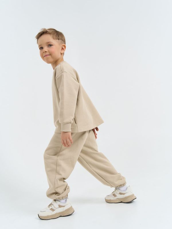 Свитшот с наружными швами из 100% хлопка 