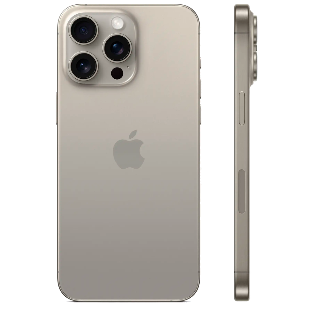 Смартфон Apple iPhone 15 Pro Max 1TB, Natural Titanium (Серый)