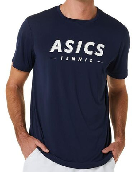 Мужская теннисная футболка Asics Court Tennis Graphic tee - небесный