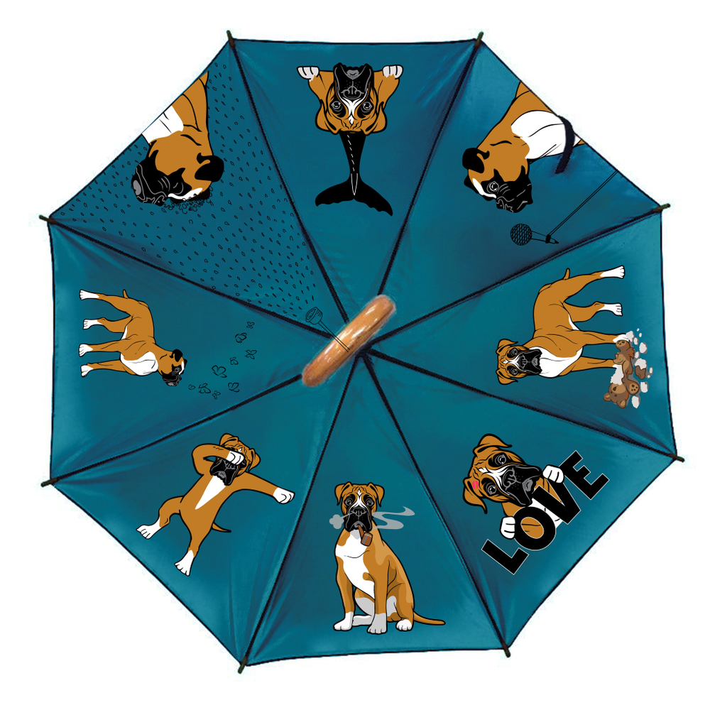 Зонт "Веселые боксеры"