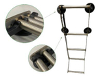 Трап бортовой  для лодок ПВХ складной нержавейка.