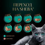 Ломтики в соусе лосось, 75г влажный корм для кошек Sheba