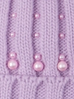 Шапка для девочки зимняя вязаная и шарф