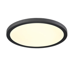 7788/24L MITRA LED SN 537 Светильник пластик/белый/черный LED 24Вт 3000/4000/6500К D300 IP44 CCT/датчик движения NEBULA BLACK