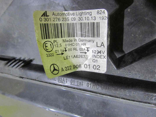 Битая Фара левая Mercedes S W222 (2013-2017) LED