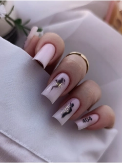 Lucky Rose Слайдеры наклейки для длинных ногтей 435