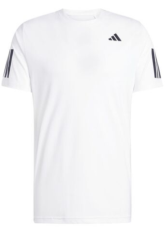 Мужская теннисная футболка Adidas Club Tennis Climacool 3-Stripes - белый