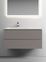 Тумба с раковиной Sancos Snob T 100 см SNT100LSM левая, doha soft