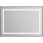 Зеркало BelBagno Kraft 98.5 SPC-KRAFT-985-685-TCH-WARM-NERO с подсветкой с подогревом Черное с сенсорным выключателем