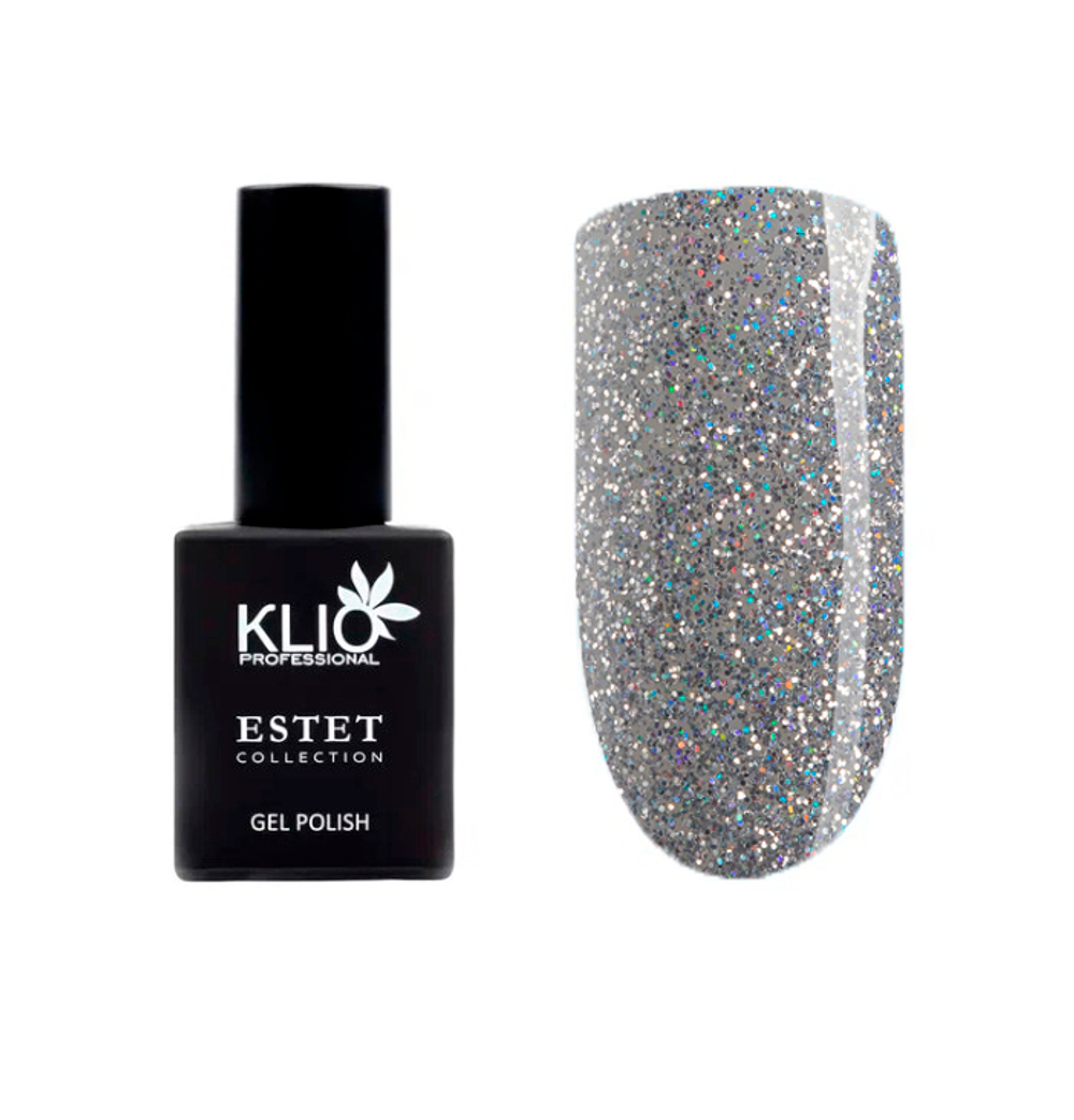 Гель-лак Klio Professional Estet Collection Серебро/Золото