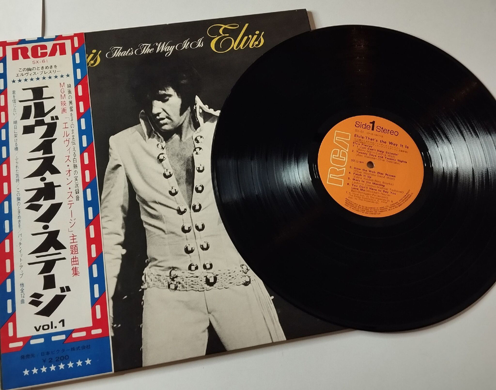 Винтажная виниловая пластинка LP Elvis Presley Элвис Пресли That The Way It Is (Japan 1971) (Obi) Twenty Days And Twenty Nights