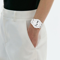 PUMA Ultrafresh Series Wrist Watch Quartz Movement Silicone Strap White Dial Men"s Watches