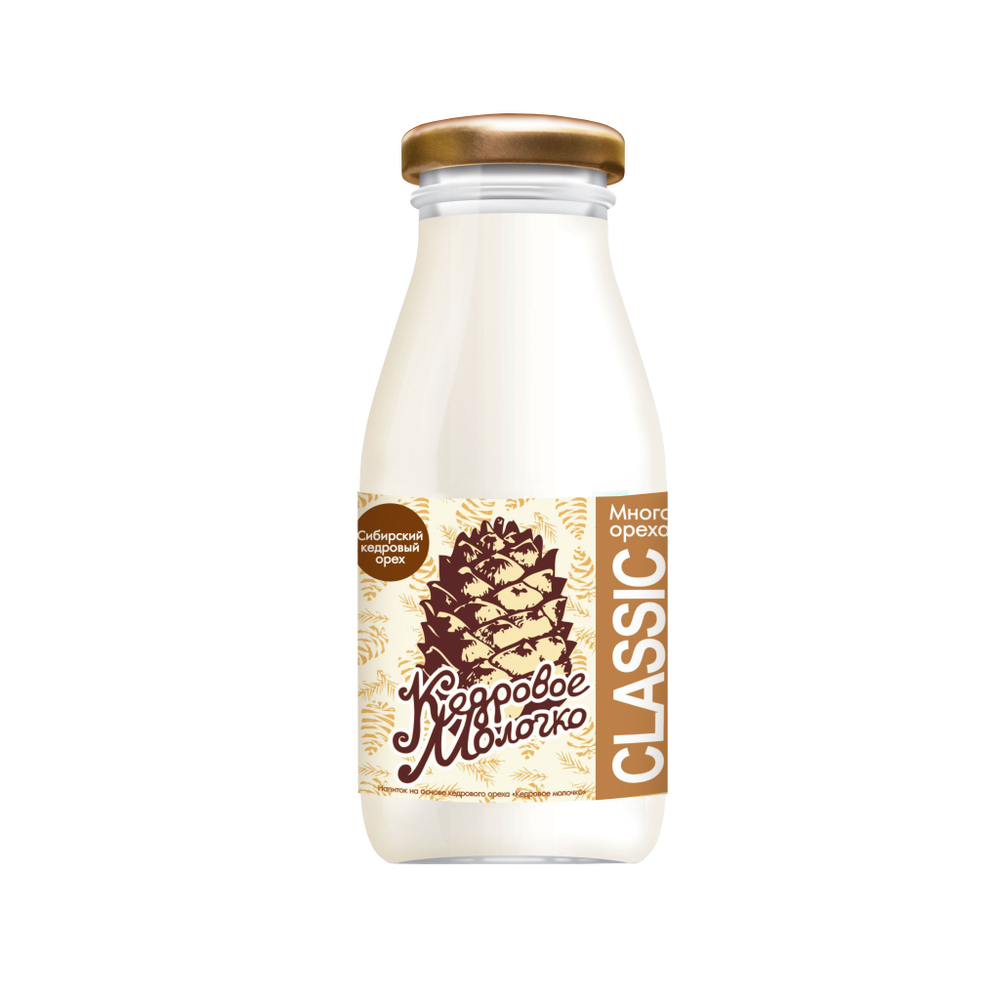 Напиток на основе кедрового ореха "Кедровое молочко", 4 шт по 200 мл
