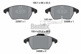 BENDIX Braking - BPD1087-BEN - Brake Pad Set, disc brake