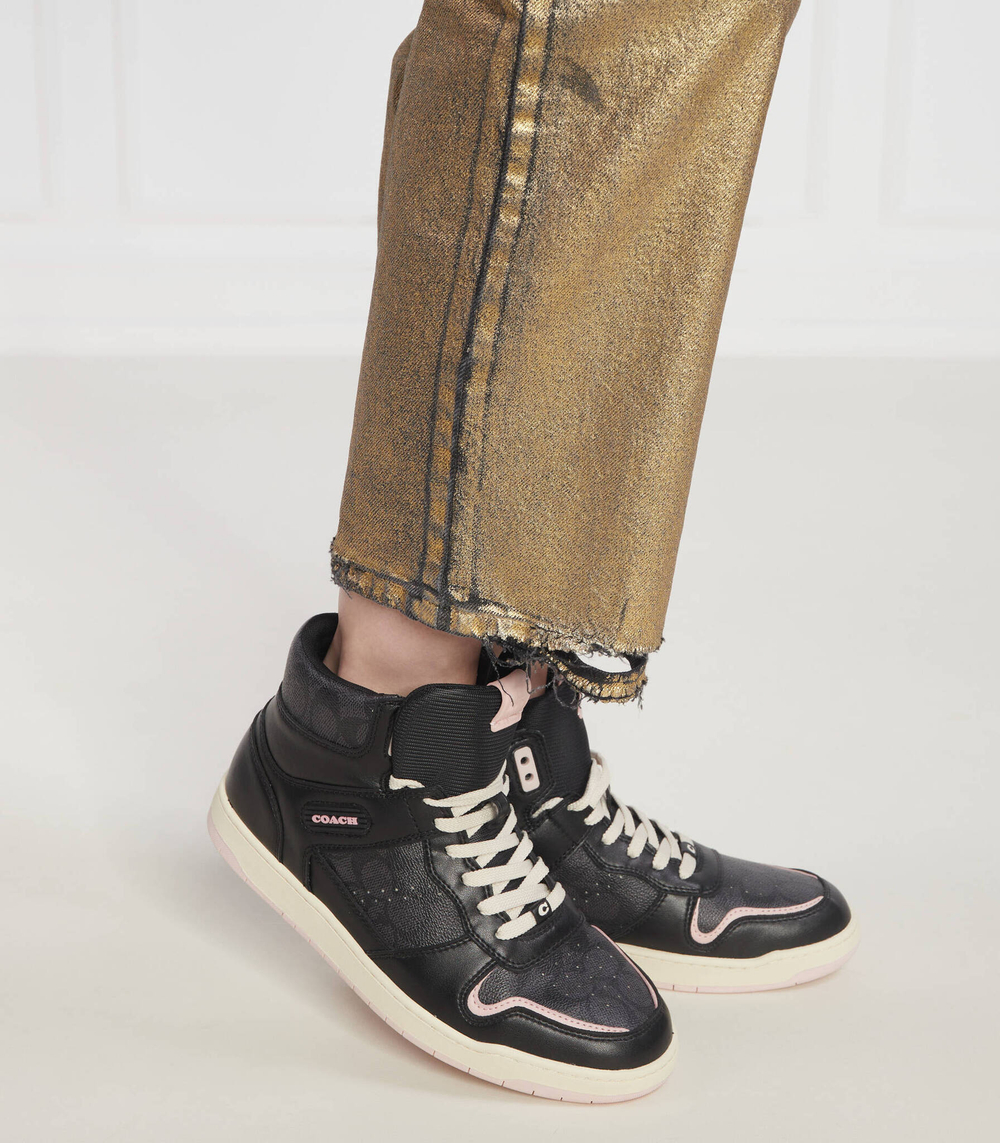 Skórzane кроссовки HI TOP COATED CANVAS Coach - черный(CD304)