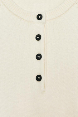 ZARA СВИТЕР С ШИРОКИМИ РУКАВАМИ, ЭКРЮ