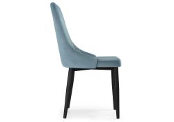 Стул на металлокаркасе Kora light blue / black