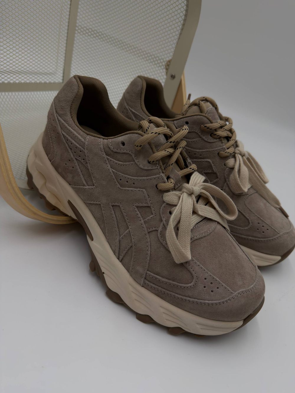 Кроссовки женские натуральная кожа арт. 20-5 цвет "бежевый"