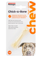 Petstages игрушка для собак Chick-A-Bone косточка с ароматом курицы 8 см очень маленькая