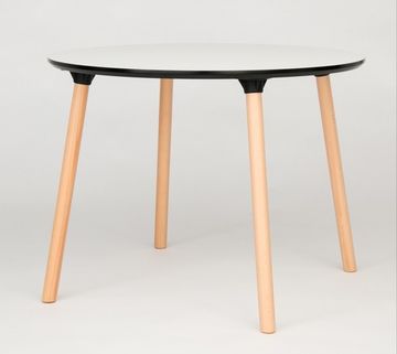 Обеденный стол Morton 100 см меламин белый