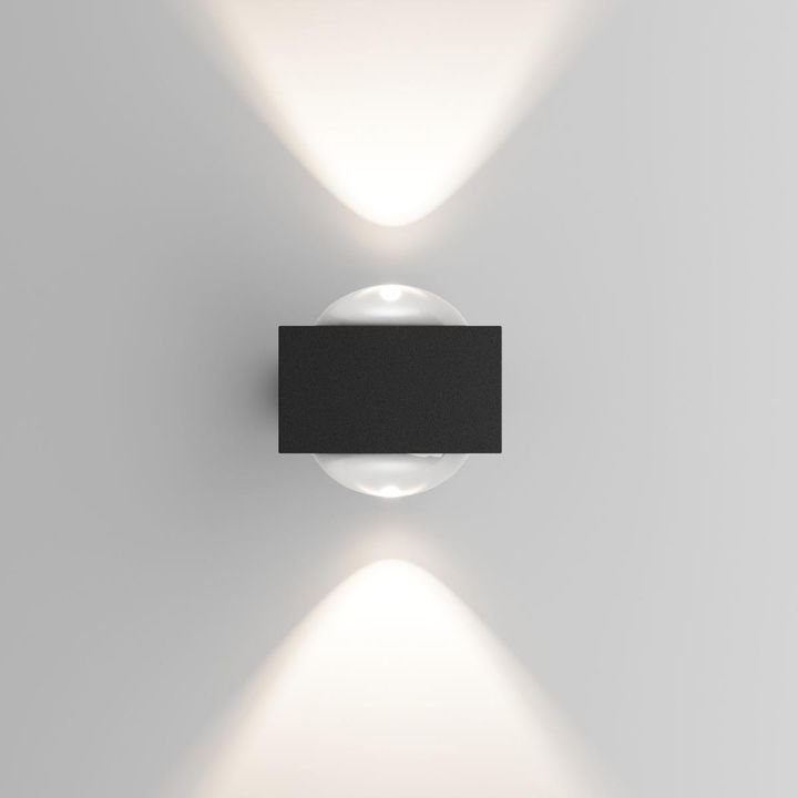 Уличный настенный светильник со светодиодами Elektrostandard Lenses a070458