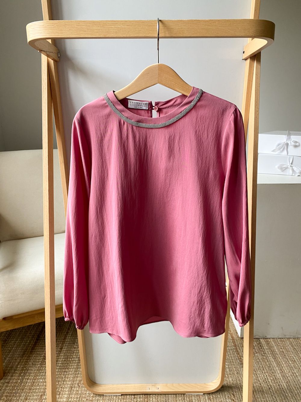 Шелковый топ Brunello Cucinelli, 128