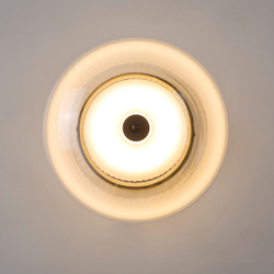 612017 Люстра PALERMO 8W LED 350LM G ЧЕРНЫЙ/ПРОЗРАЧНЫЙ 3000K