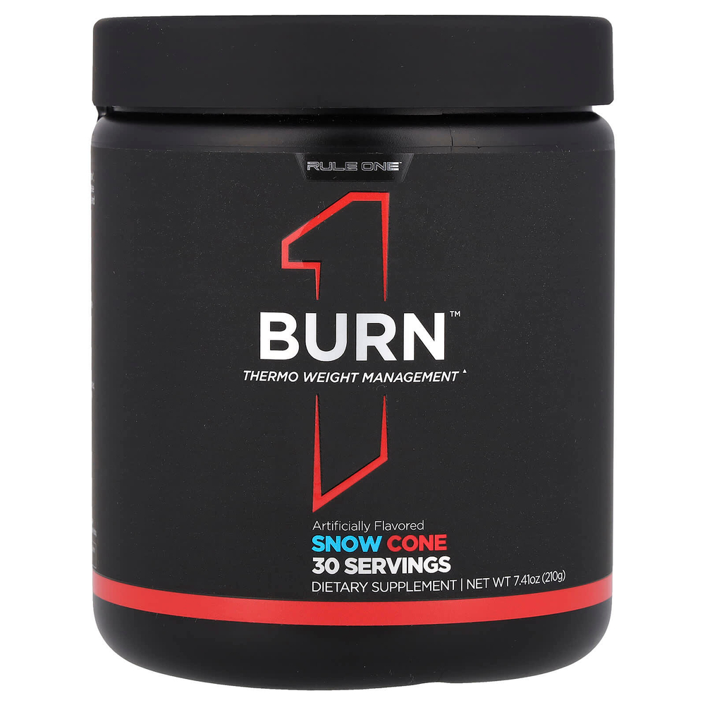 Rule One Proteins, Burn ™, Thermo Weight Management, снежный конус, 210 г (7,41 унции)