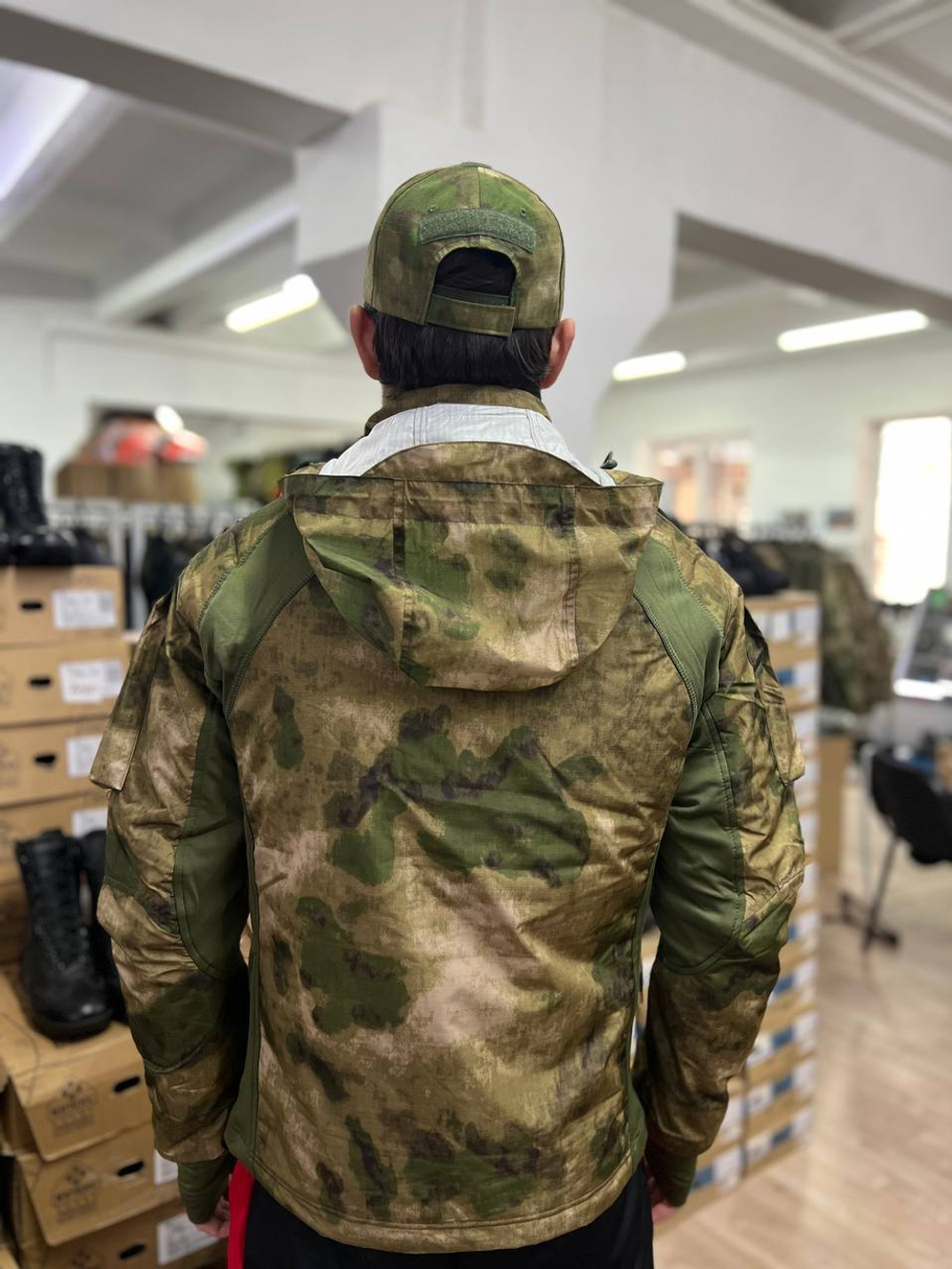 Куртка с мягкой подкладкой / мох