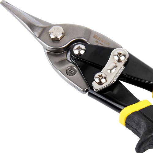 Ножницы по металлу ELITECH прямые 250 мм   140101