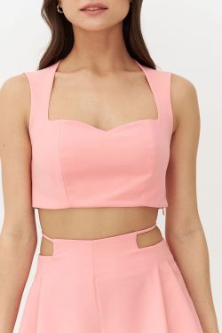 Топ-сердечко цвета персик