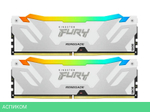 Оперативная память Kingston Fury Renegade RGB White XMP 32Gb DDR5 (KF580C38RWAK2-32)