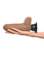 Толстенький вибратор на присоске Real Feel Deluxe № 2 (вторая кожа) (Цвет: смуглый)