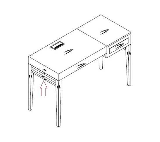 Письменный стол MARBELLA, MOD INTERIORS