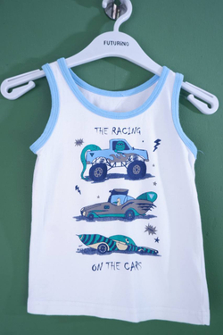 Майка Barcito простая, хлопковая на 3-4 года