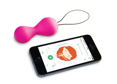 Тренажер вагинальных мышц G Balls 2 (синхронизируется со смартфоном) (Цвет: ярко-розовый)