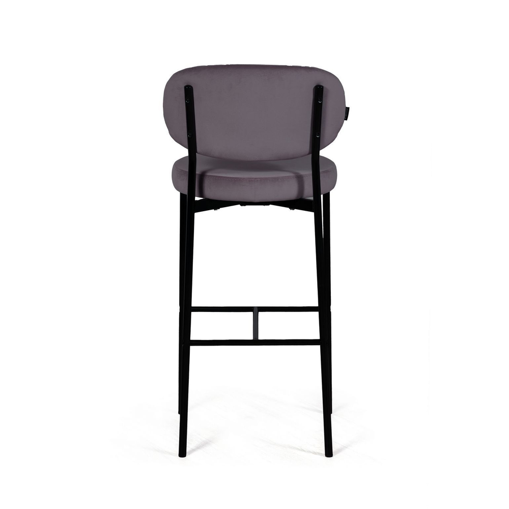 Стул барный Mason, бархат серый 27