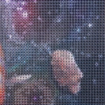 Алмазная мозаика на подрамнике с полным заполнением»МИР ЯРКИХ КРАСОК», космос, 50*65см