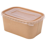 Контейнер бумажный Kraft Hot Soft 1000 мл 170х120х78 мм 1/300