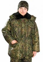 Куртка зимняя детская Цифра ткань Оксфорд