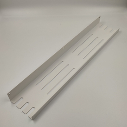 Полка MetaDec Holes настенная прямая, 50х10см белая, 1шт