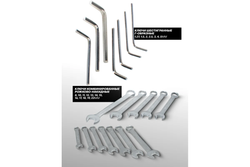 Набор инструмента RF-38841 1/2"&1/4"&3/8"DR с 6-гранными головками 216пр. ROCKFORCE