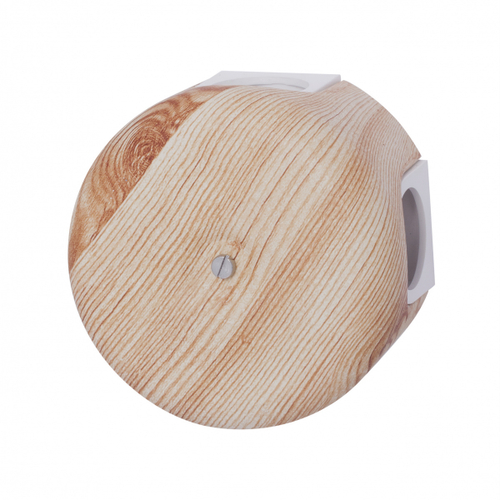 Распределительная коробка 78 мм, пластик, цвет Карельская Сосна (4 кабельных ввода в комплекте) B1-521-13-K