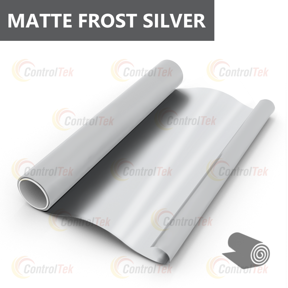 Пленка для окон декоративная MATTE FROST SILVER ControlTek, рулон (размер 1,22x30м.)