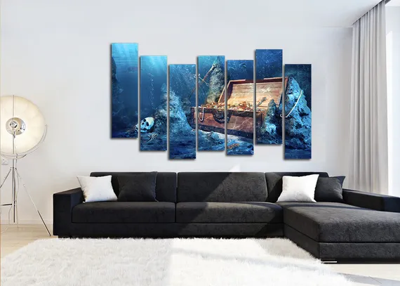 Модульная картина "Морское дно"