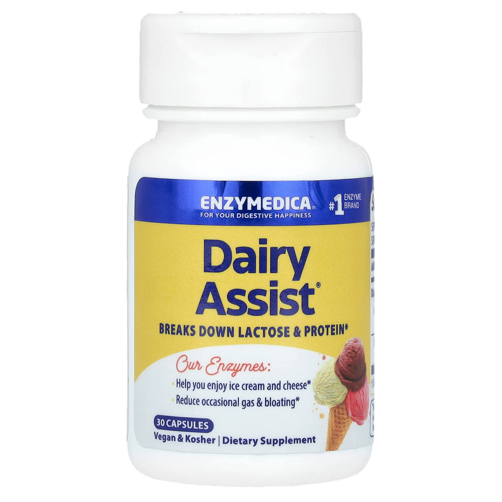Enzymedica, DairyAssist®, 30 капсул